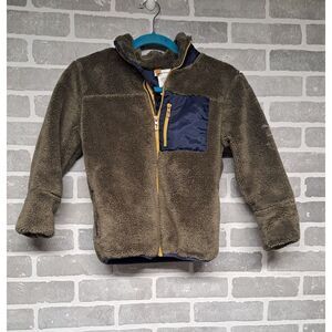 Tommy Bahamas Green Osito‎ Fleece Full Zip Kids Winter Jacket Outdoor Size 7/8
